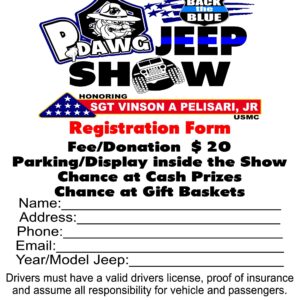 Jeep Show Registration